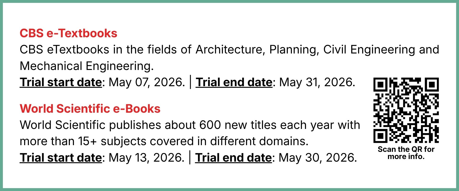 Trial e-Books